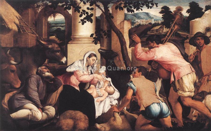 Adoration Of The Shepherds - 雅格布·巴萨诺